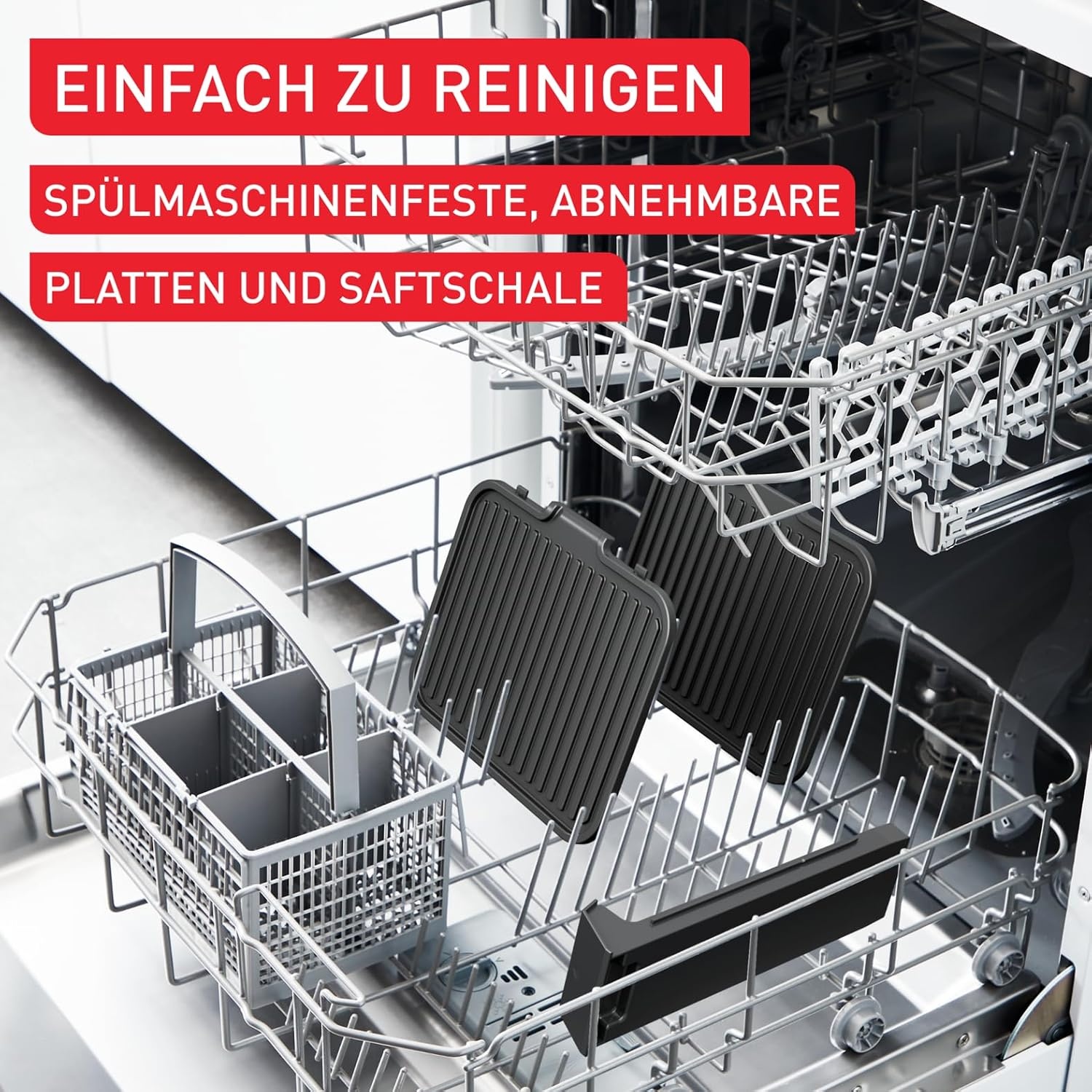 3-in-1 Kontaktgrill 2000W Edelstahl - 34% Rabatt auf ausgepacktes Gerät