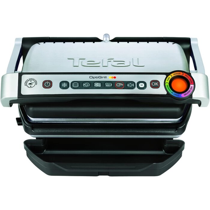 Kontaktgrill 2000W Edelstahl - 6 Programme - 34% Rabatt - Ausgepackt