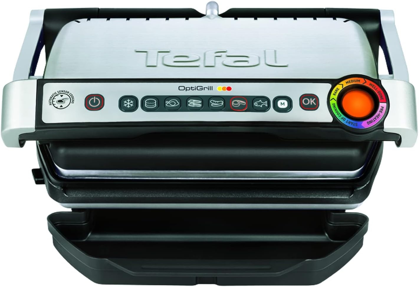 Kontaktgrill 2000W Edelstahl - 6 Programme - 34% Rabatt - Ausgepackt