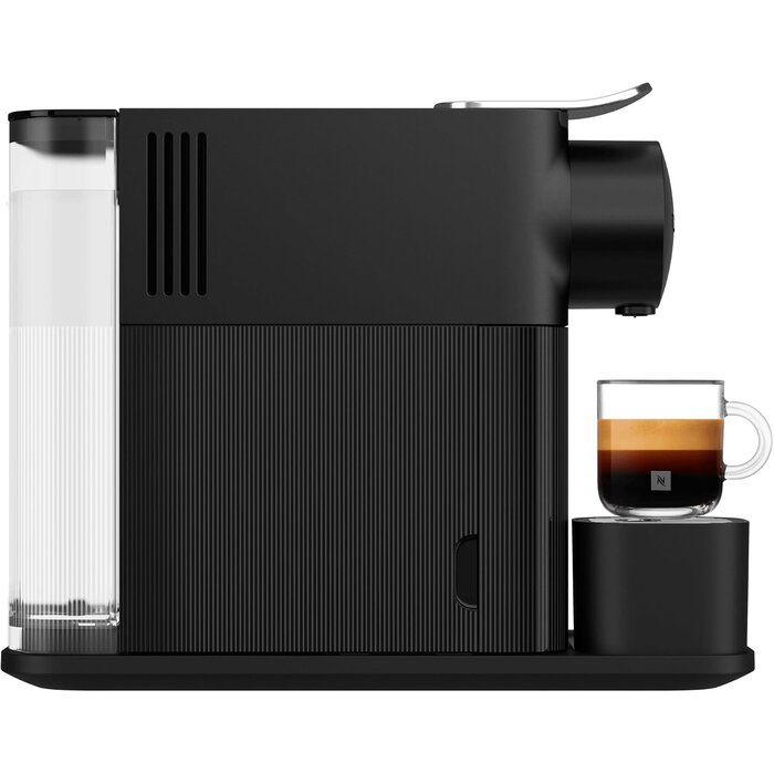 Kompakte Kapselkaffeemaschine mit Milchsystem - Schwarz - 35% Rabatt