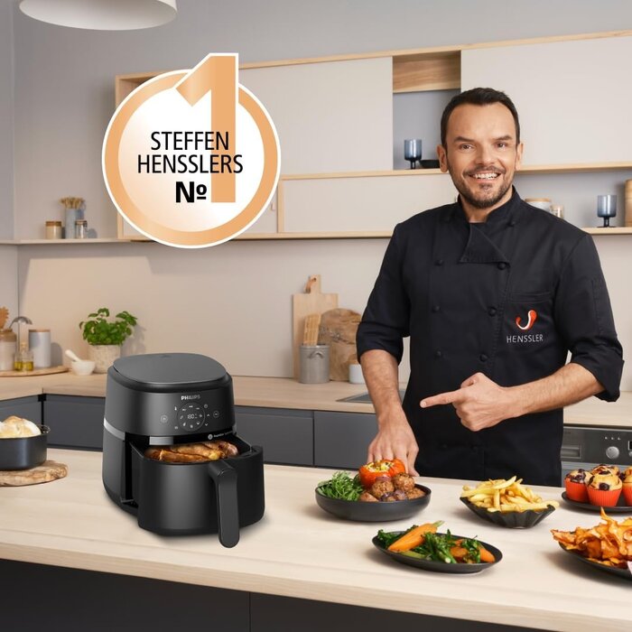 Philips Heißluftfritteuse 4,2L, 1500W, RapidAir - 34% Rabatt