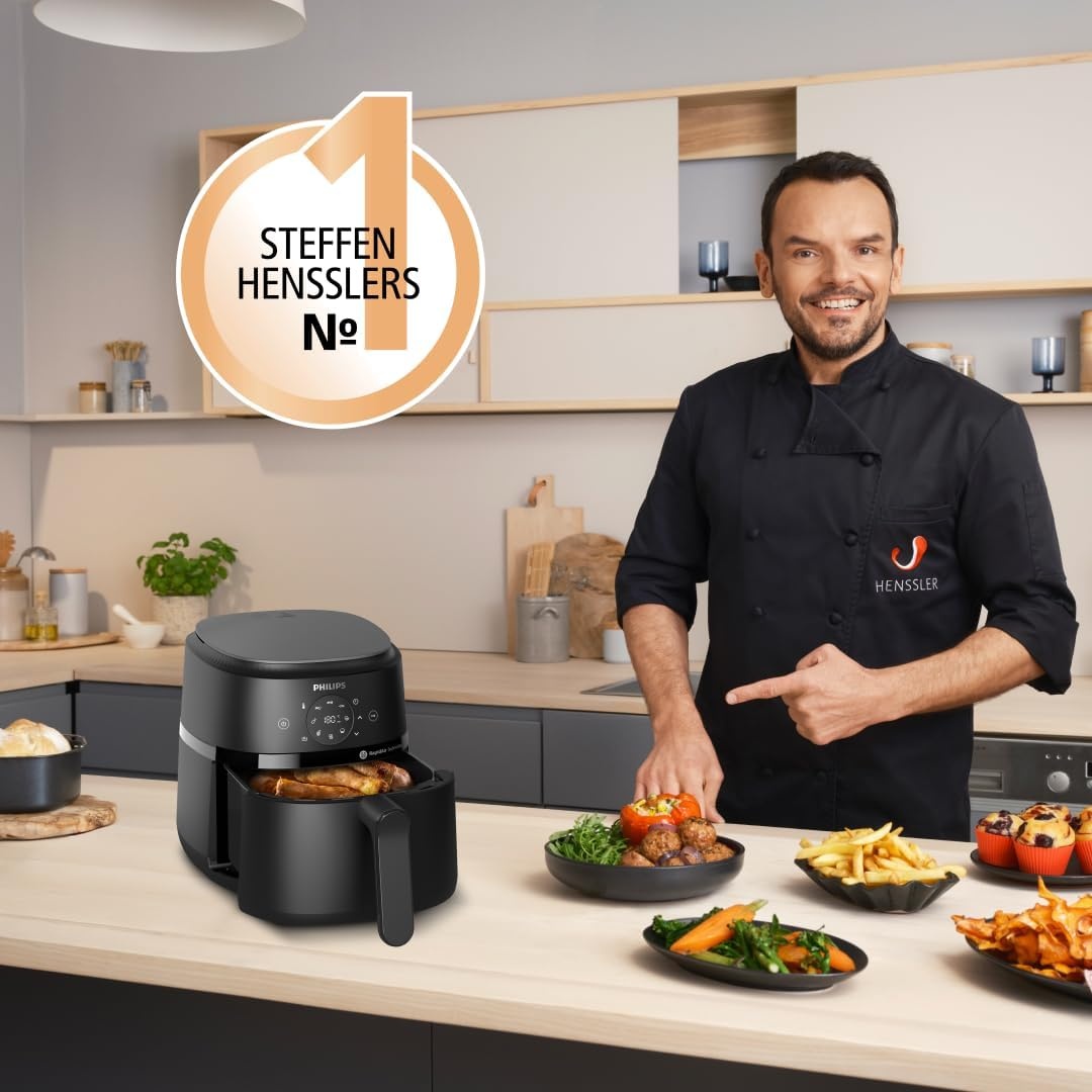 Philips Heißluftfritteuse 4,2L, 1500W, RapidAir - 34% Rabatt