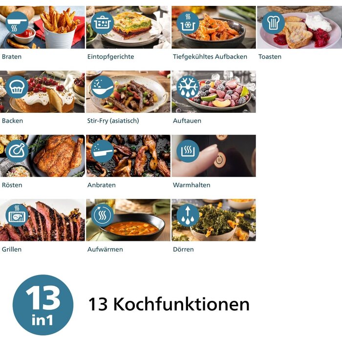 Philips Heißluftfritteuse 4,2L, 1500W, RapidAir - 34% Rabatt
