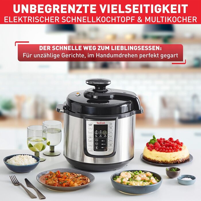 Elektrischer 6L Schnellkochtopf - 25 Programme - Edelstahl - 34% Rabatt