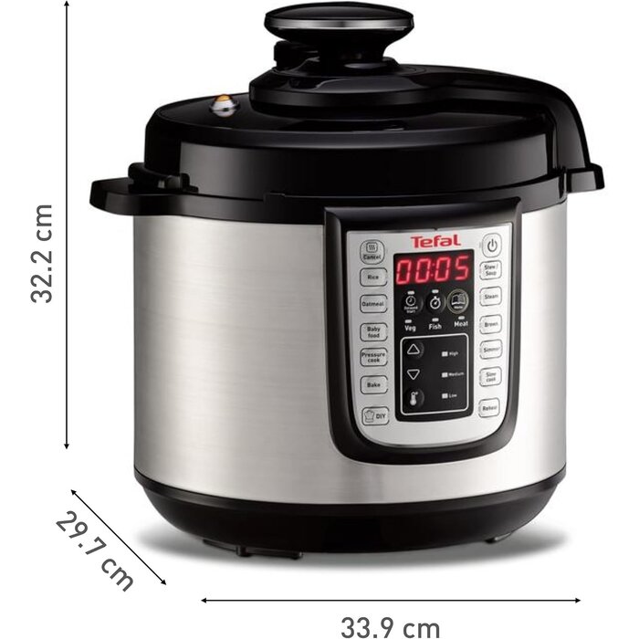 Elektrischer 6L Schnellkochtopf - 25 Programme - Edelstahl - 34% Rabatt