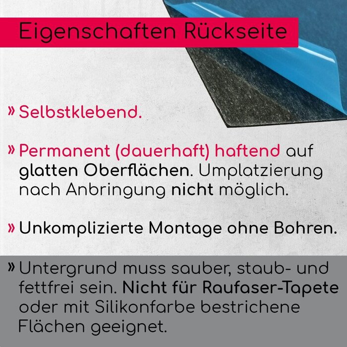 Ferrofolie selbstklebend 50x70 cm Weiß - 30% Rabatt