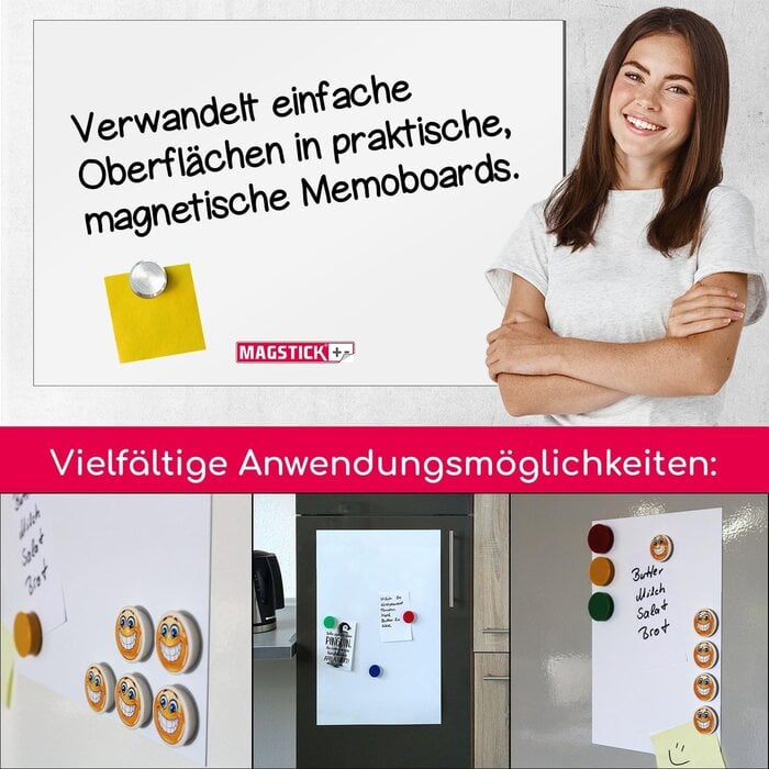 Ferrofolie selbstklebend 50x70 cm Weiß - 30% Rabatt