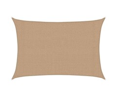 Vidaxl Sonnensegel 3x4 m HDPE Taupe - Rechteckig - 32% Rabatt