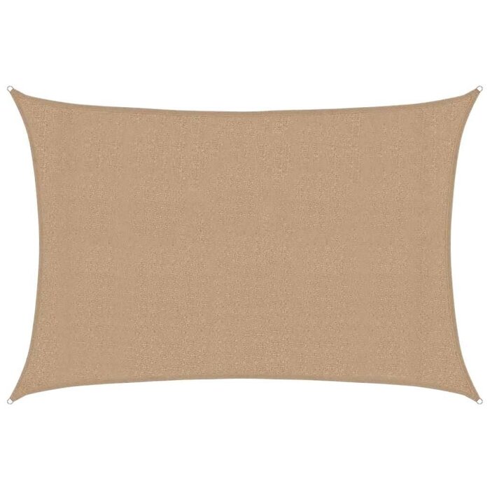 Vidaxl Sonnensegel 3x4 m HDPE Taupe - Rechteckig - 32% Rabatt