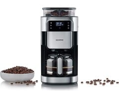 Filterkaffeemaschine mit Mahlwerk - Schwarz Edelstahl - 35% Rabatt