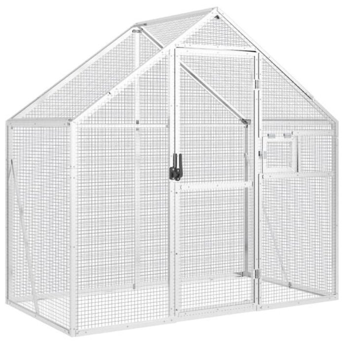 Vidaxl Große Voliere 179x100x185 cm aus Aluminium - 35% Rabatt