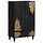 Exklusives Highboard aus Mangoholz Schwarz 60x100cm - 34% Rabatt