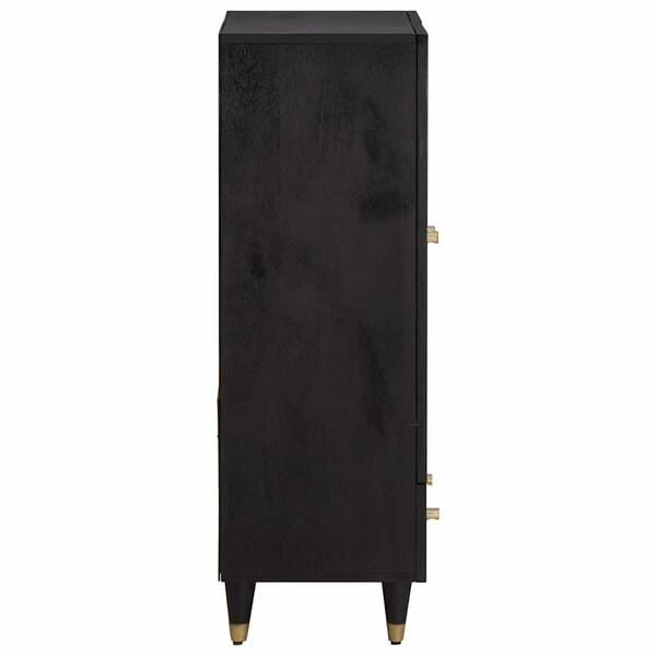 Vidaxl Exklusives Highboard aus Mangoholz Schwarz 60x100cm - 34% Rabatt