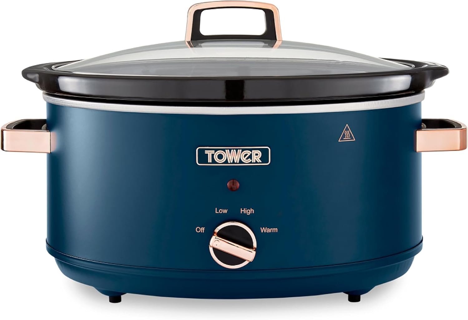 Slowcooker 6,5 Liter für 6 Portionen - Schwarz/Roségold - 33% Rabatt