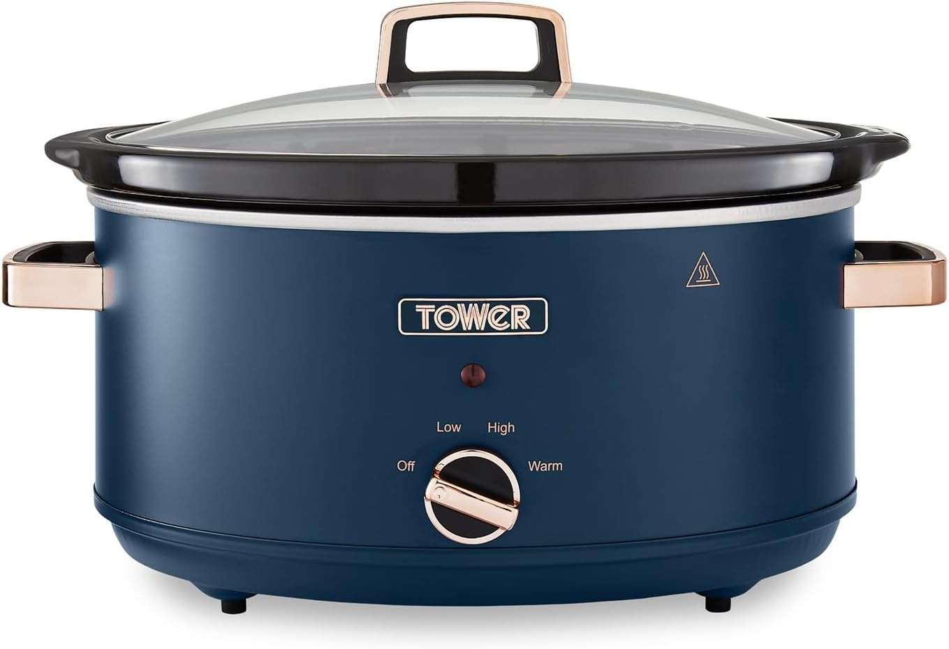 Slowcooker 6,5 Liter für 6 Portionen - Schwarz/Roségold - 33% Rabatt