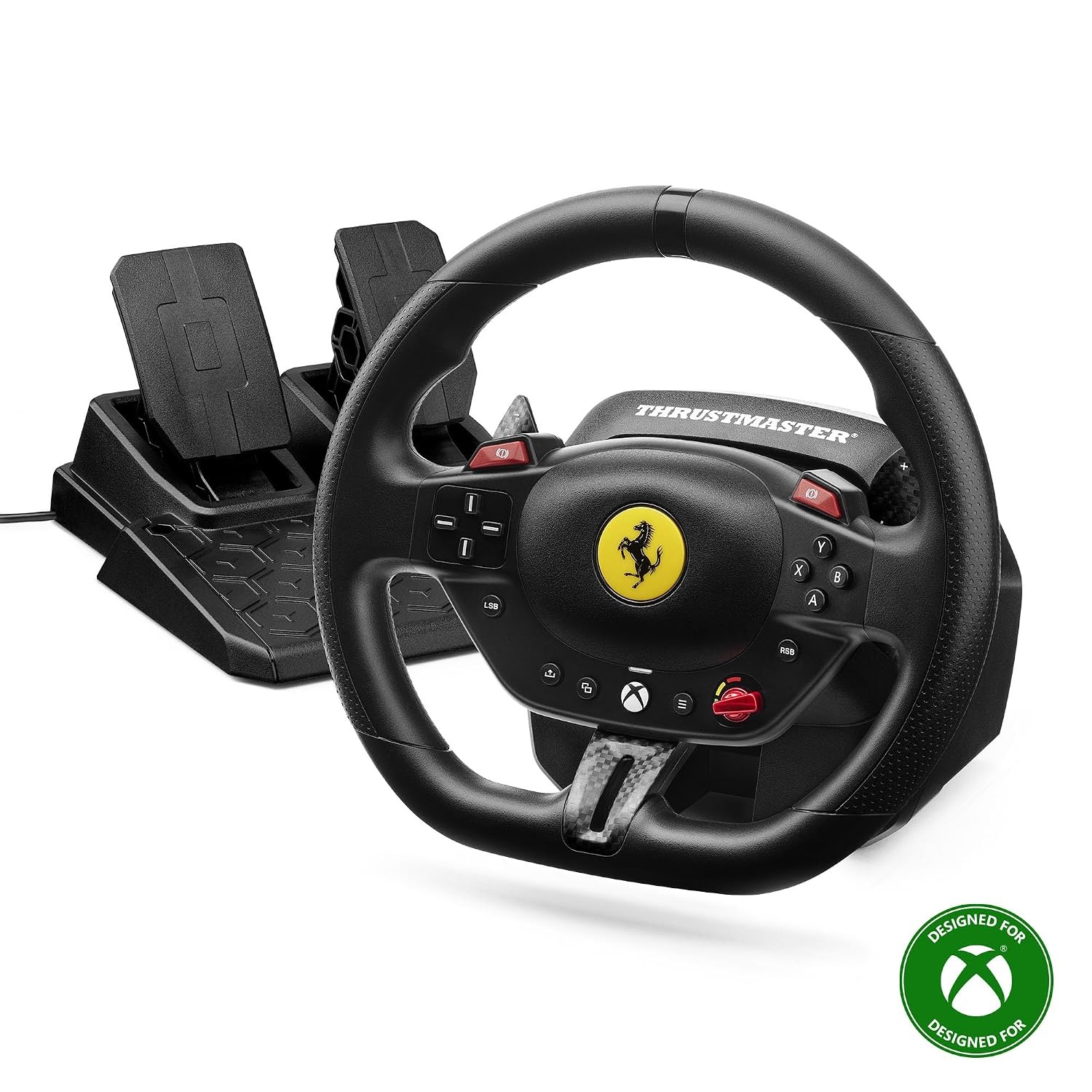 Rennlenkrad mit Pedalen für Xbox & PC - Ferrari-Design - 34% Rabatt