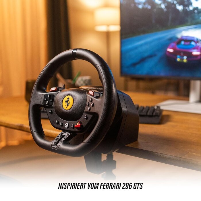 Rennlenkrad mit Pedalen für Xbox & PC - Ferrari-Design - 34% Rabatt