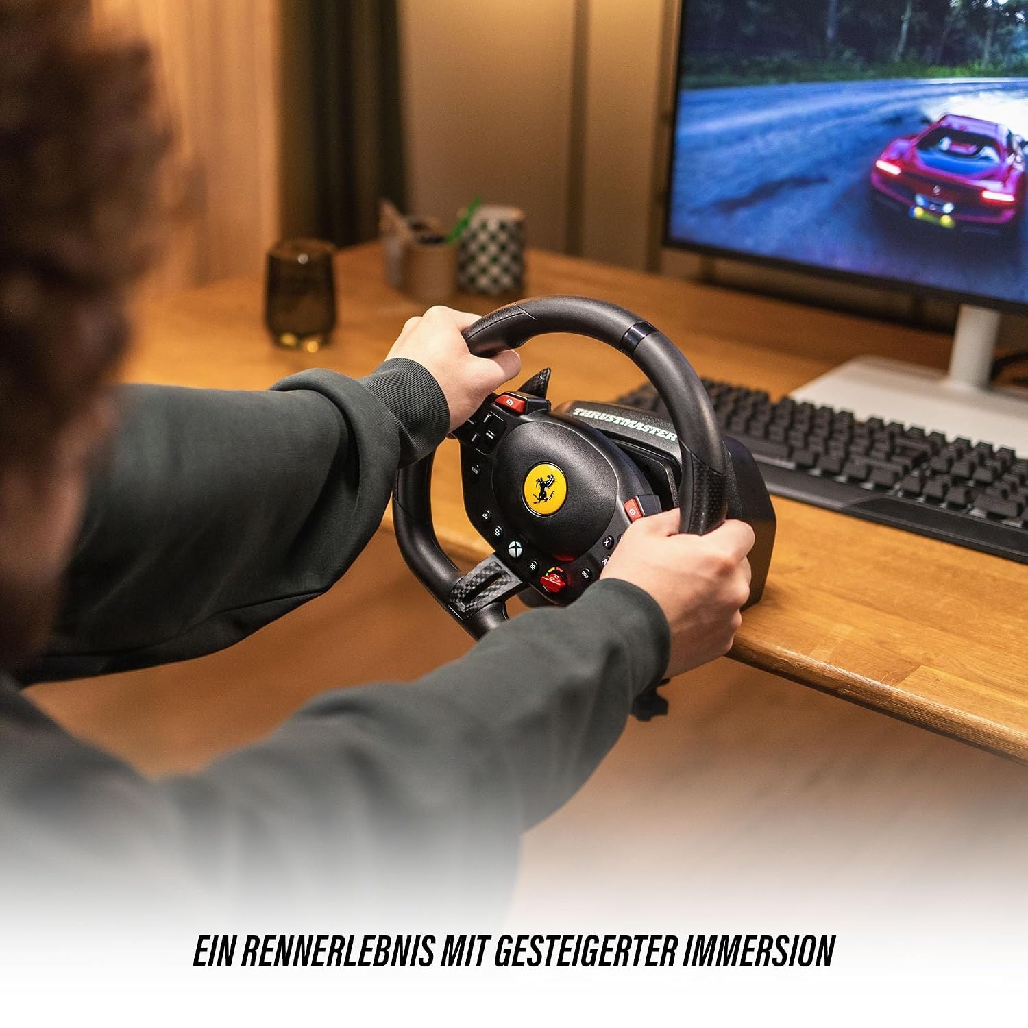 Rennlenkrad mit Pedalen für Xbox & PC - Ferrari-Design - 34% Rabatt