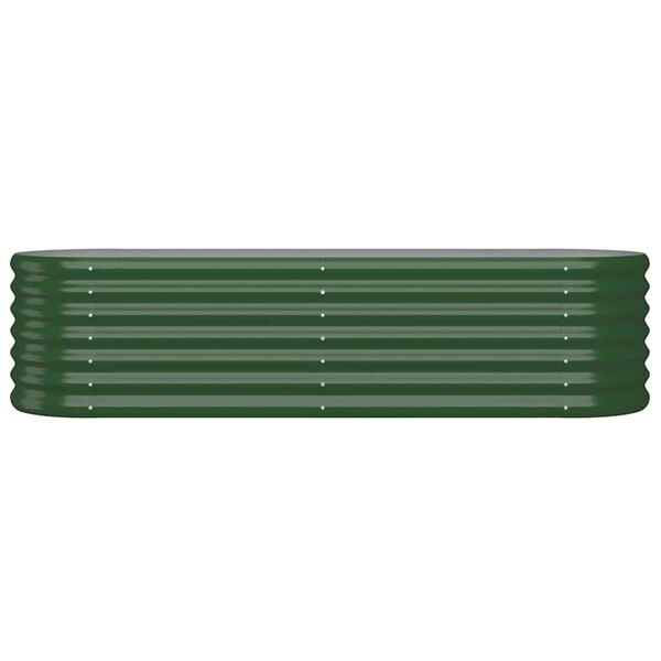 Vidaxl Hochbeet 152x40x36 cm aus verzinktem Stahl Grün - 32% Rabatt