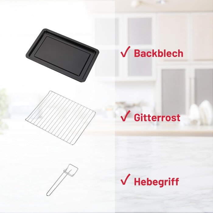 Mini-Backofen 20 L, 1380 W - Schwarz - 34% Rabatt - Outlet-Angebot