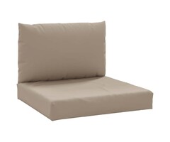 Vidaxl Palettenkissen-Set 2-teilig in Taupe - 33% Rabatt