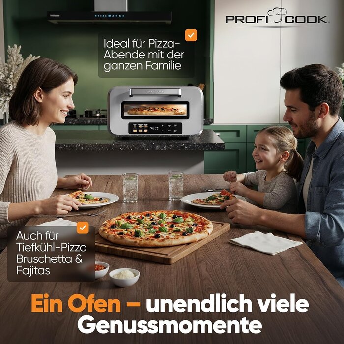 Elektrischer Pizzaofen 400°C Edelstahl - 34% Rabatt auf diesen Einzelposten