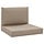 Palettenkissen 2-tlg. Set, 60x60 cm, Taupe - 33% Rabatt