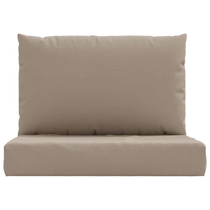 Vidaxl Palettenkissen 2-tlg. Set, 60x60 cm, Taupe - 33% Rabatt
