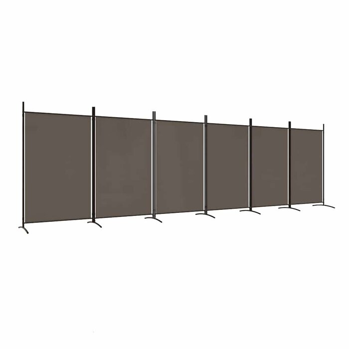 Vidaxl Raumteiler 6 Paneele Anthrazit 520x180 cm - 34% Rabatt