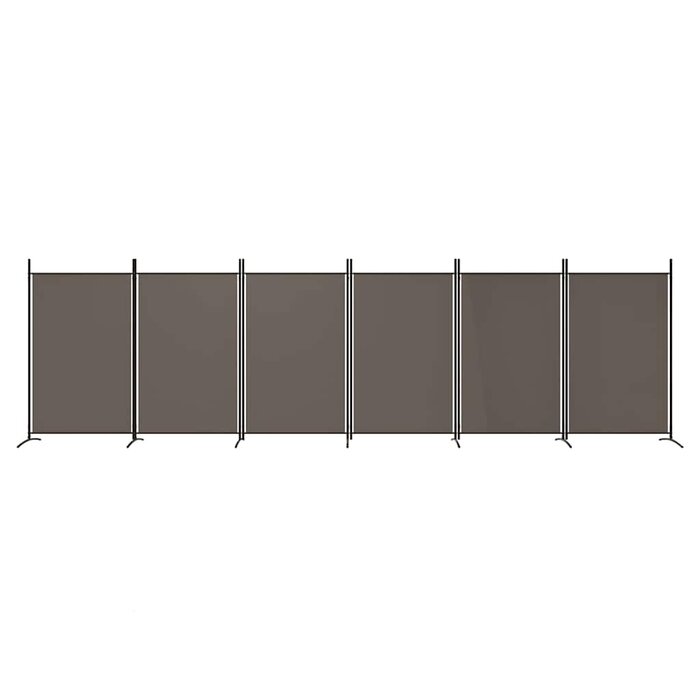 Vidaxl Raumteiler 6 Paneele Anthrazit 520x180 cm - 34% Rabatt