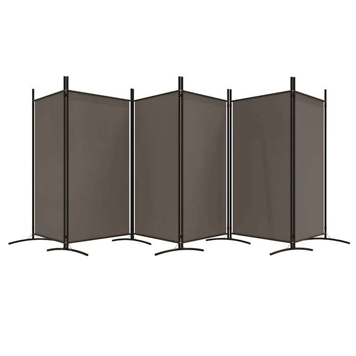 Vidaxl Raumteiler 6 Paneele Anthrazit 520x180 cm - 34% Rabatt