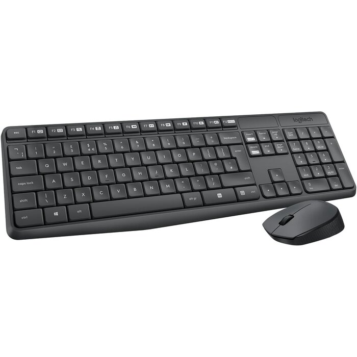 Logitech Drahtloses QWERTZ Tastatur- & Maus-Set Grau - 32% Rabatt