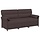 Modernes 3-Sitzer Sofa in Dunkelbraun - 35% Rabatt