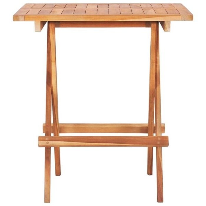 Vidaxl 3-tlg. Bistroset klappbar Teakholz - Massivholz Gartenmöbel - 35% Rabatt