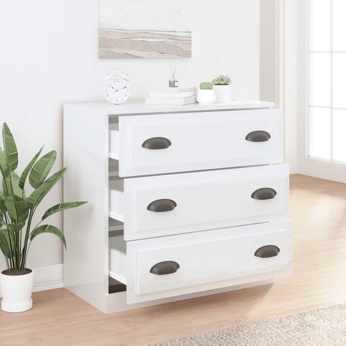 Vidaxl Sideboard 70x35,5x67,5 cm Hochglanz Weiß - 34% Rabatt