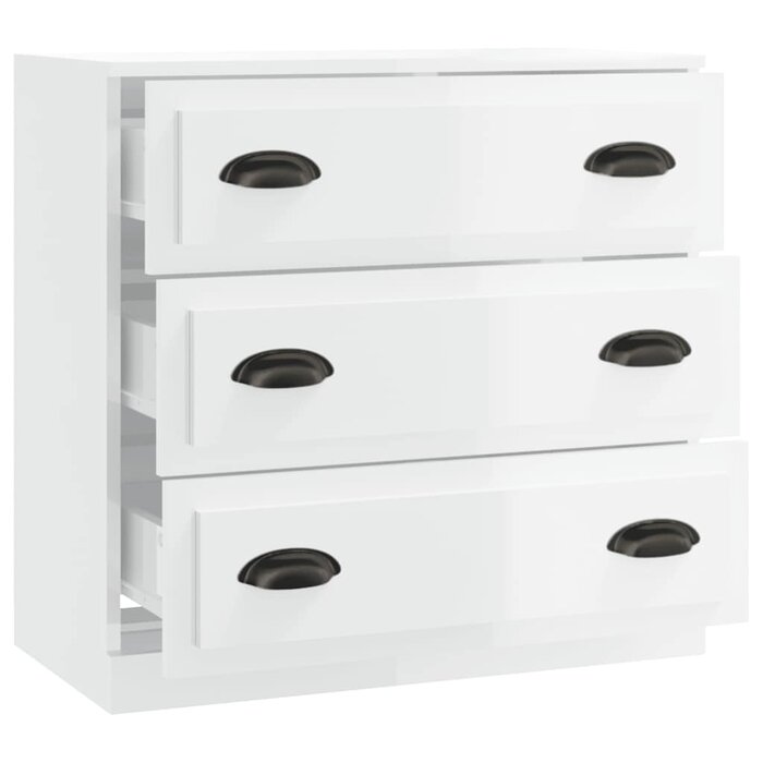 Vidaxl Sideboard 70x35,5x67,5 cm Hochglanz Weiß - 34% Rabatt