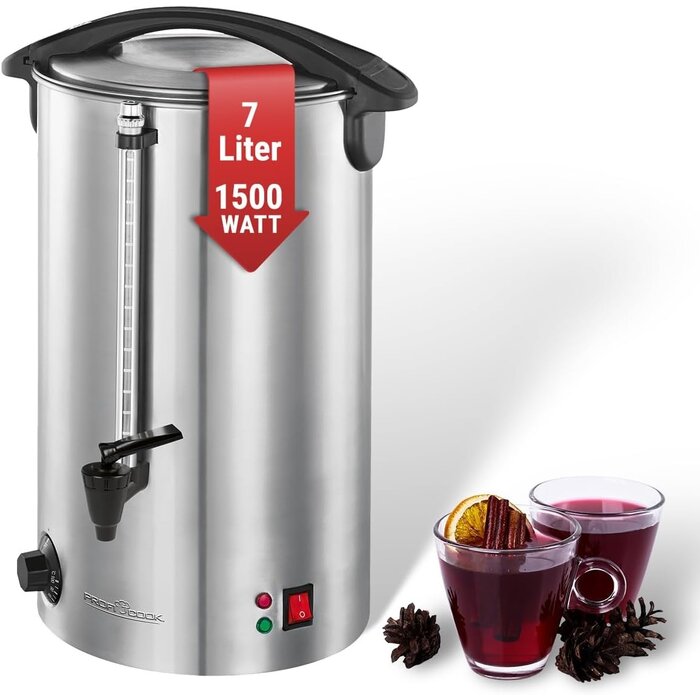 Einkochautomat 32L XL, Chrome-Schwarz, 2100W - 34% Rabatt