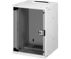 10-Zoll Wandnetzwerkschrank 9HE, 457x316x298 mm, Grau - 33% Rabatt