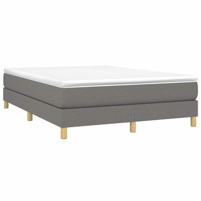 Vidaxl Boxspringbett 140x190 cm, Dunkelgrau - 34% Rabatt - Ausgepackt & Neuwertig