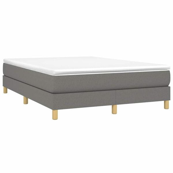Vidaxl Boxspringbett 140x190 cm, Dunkelgrau - 34% Rabatt - Ausgepackt & Neuwertig