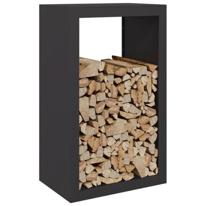 Vidaxl Kaminholzregal aus Stahl 60x40x100 cm Schwarz - 34% Rabatt