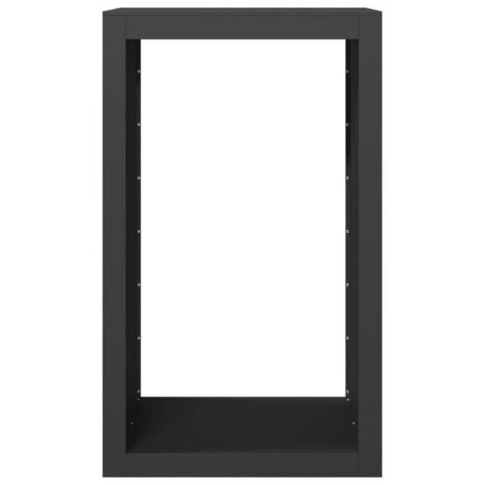 Vidaxl Kaminholzregal aus Stahl 60x40x100 cm Schwarz - 34% Rabatt