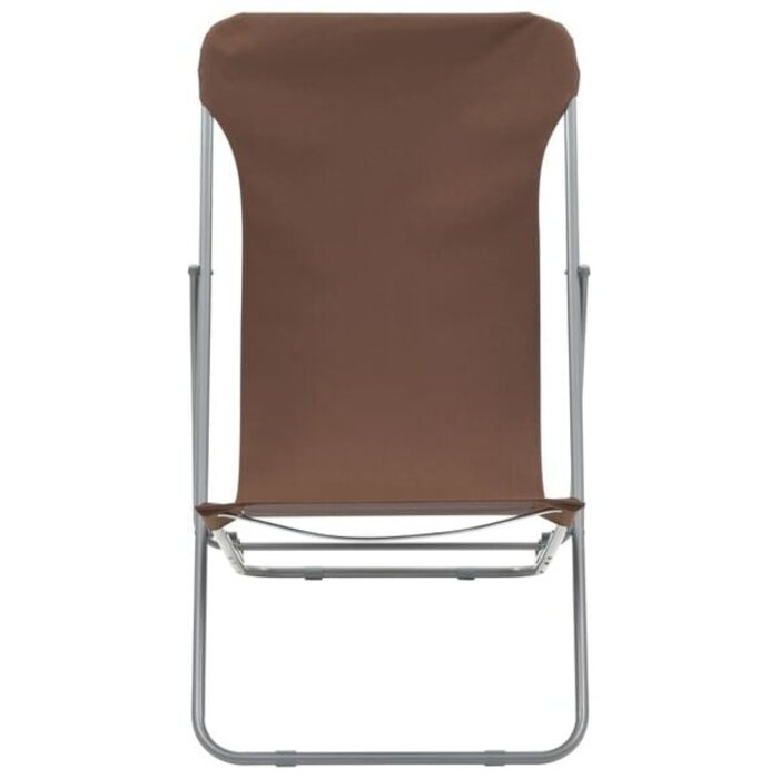Vidaxl 2er Set Klappstühle Braun - 33% Rabatt - Strand & Camping