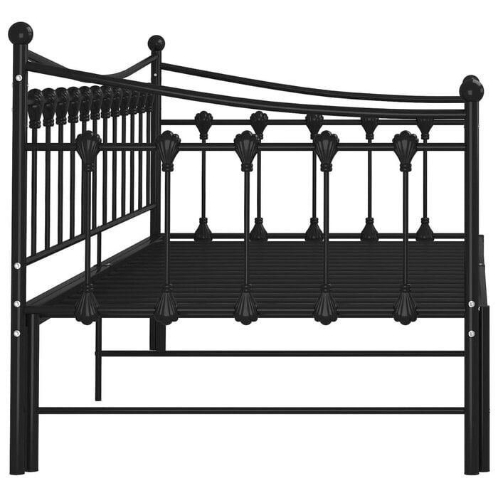 Vidaxl Ausziehbares Schlafsofa-Gestell, 90x200 cm, Schwarz - 35% Rabatt