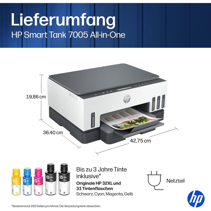 Hp Multifunktionsdrucker Smart Tank 7005 A4 - 35% Rabatt