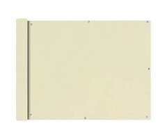 Vidaxl Balkonsichtschutz Oxford-Gewebe 90x600cm Creme - 31% Rabatt