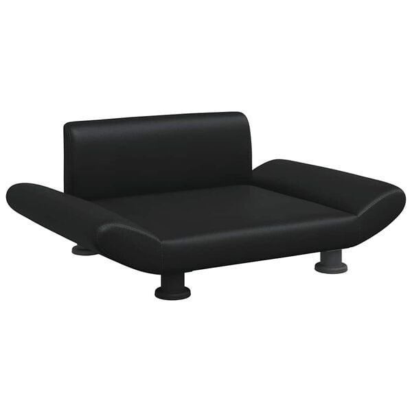 Vidaxl Luxus-Hundebett Kunstleder Schwarz 70x45cm - 34% Rabatt