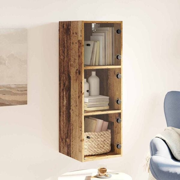 Vidaxl Wandschrank in Altholz-Optik - 35x37x102 cm - 33% Rabatt