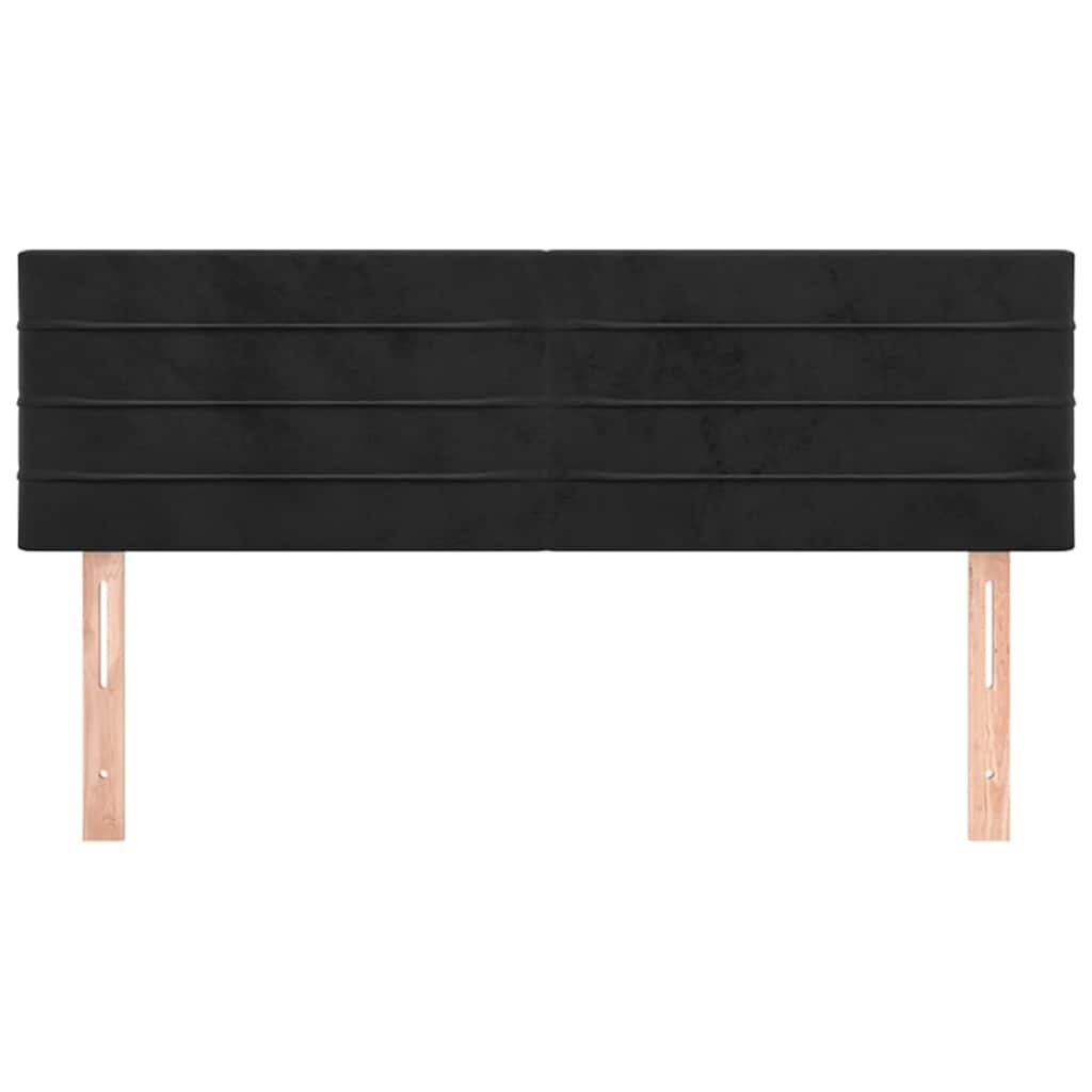 Vidaxl Bettkopfteil Set 2er-Set Samt Schwarz 72cm - 32% Rabatt