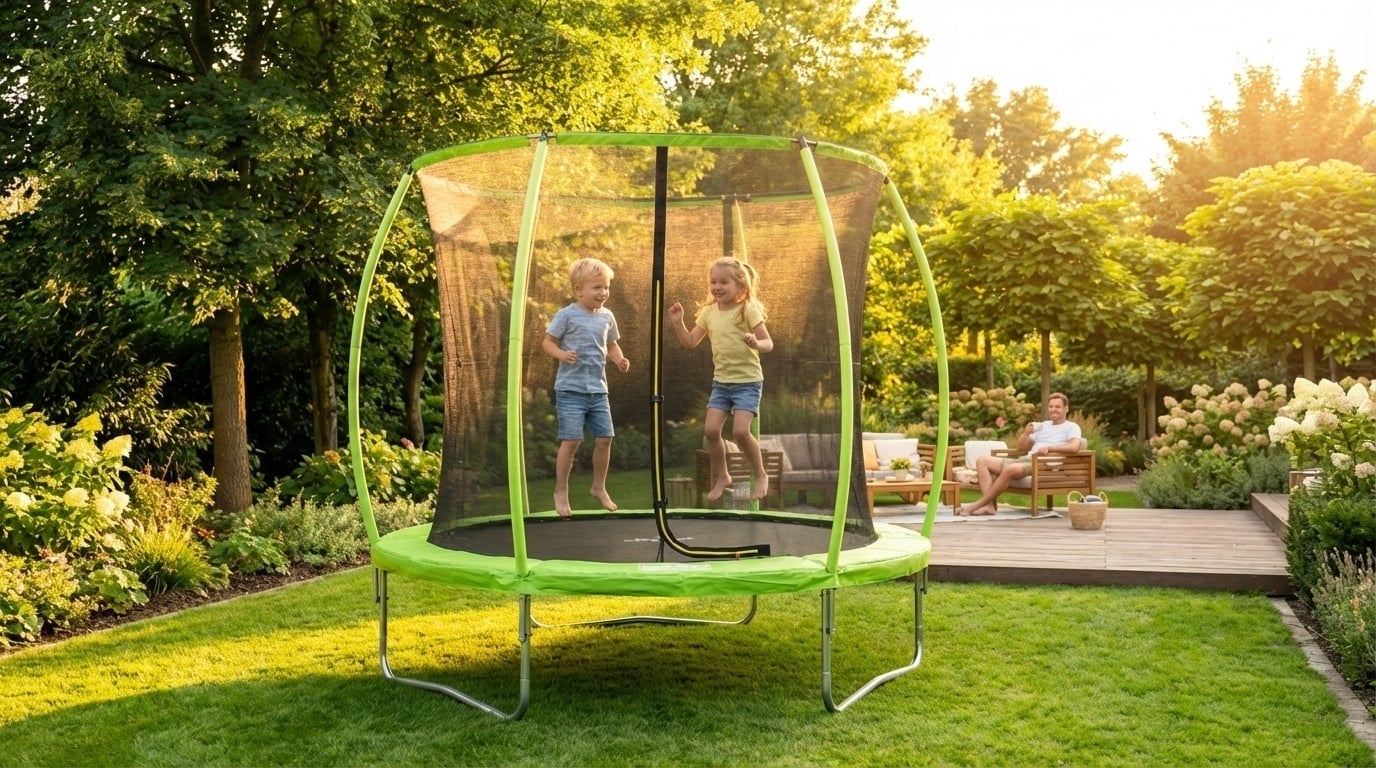 Viking Choice Gartentrampolin 305 cm mit Sicherheitsnetz - 35% Rabatt